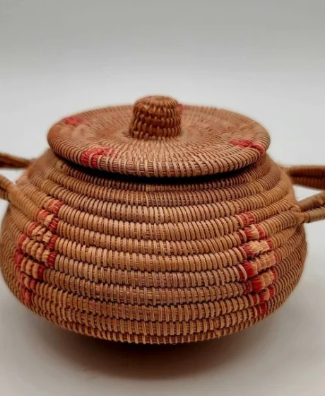 Authentic Traditional Hand-Woven Artisan Basket